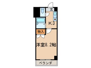 アリビオ折尾の物件間取画像